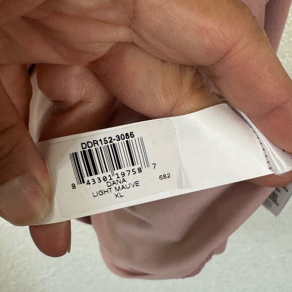 Dress the Population Dana Wrap Waist Cocktail Dress Mauve Size XL NWT - Picture 13 of 14